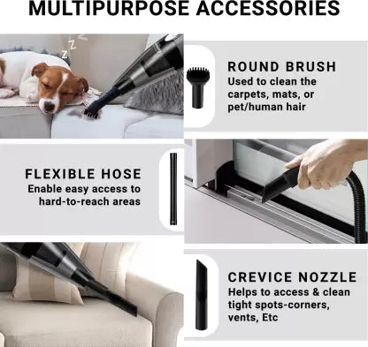 Inalsa Dura Clean Hand-held Vacuum Cleaner with Reusable Dust Bag (Grey) Inalsa Dura Clean Hand-held Vacuum Cleaner with Reusable Dust Bag (Grey)